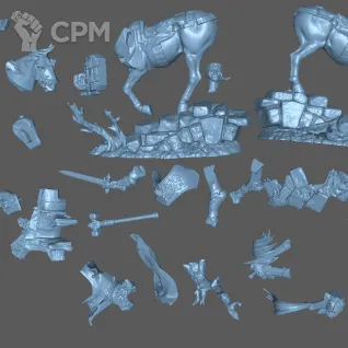 Описание картинки Freeguild Cavalier-Marshal от Formosa Printing по цене 900руб | Свободный Рынок Миниатюр - СРМ