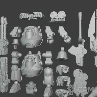Описание картинки Contemptor Dreadnought от Formosa Printing по цене 1 100руб | Свободный Рынок Миниатюр - СРМ