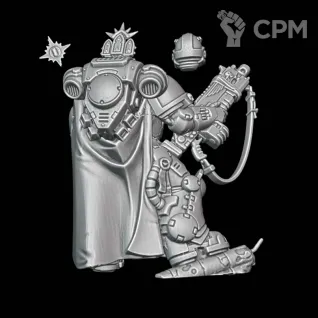 Описание картинки Captain with Master crafted Heavy Bolt-Rifle от Surreal Factory по цене 250руб | Свободный Рынок Миниатюр - СРМ