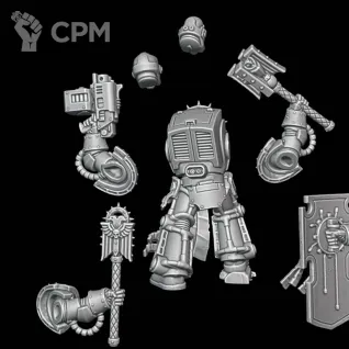 Описание картинки Terminator Chaplain от Surreal Factory по цене 250руб | Свободный Рынок Миниатюр - СРМ