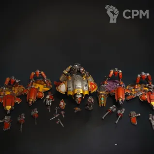 Описание картинки Canis Rex + Sir Hekhtur + 4 Armiger от Maeglin по цене 18 000руб | Свободный Рынок Миниатюр - СРМ