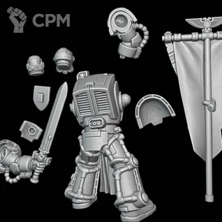 Описание картинки Ancient in Terminator Armour от Surreal Factory по цене 320руб | Свободный Рынок Миниатюр - СРМ