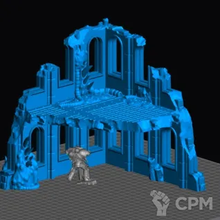 Описание картинки Miasma Corner Ruins 2 от Магазин Альфария по цене 800руб | Свободный Рынок Миниатюр - СРМ