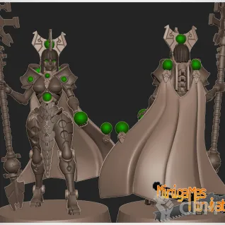 Описание картинки Молчаливая королева некроны Silent queen waifu anime figurine 32мм от ChurcHehe 3d print по цене 600руб | Свободный Рынок Миниатюр - СРМ
