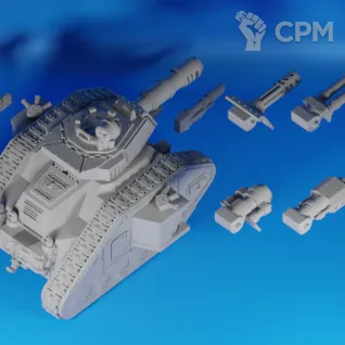 Описание картинки Leman Russ Battle Tank от ULTRA_BRO по цене 2 400руб | Свободный Рынок Миниатюр - СРМ