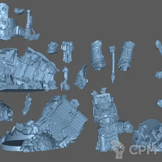Описание картинки Perturabo, Primarch of the Iron Warriors Legion от Formosa Printing по цене 1 900руб | Свободный Рынок Миниатюр - СРМ