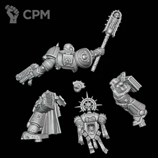 Описание картинки Primaris Chaplain Indomitus от Surreal Factory по цене 250руб | Свободный Рынок Миниатюр - СРМ