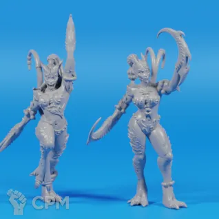 Описание картинки Daemonettes of Slaanesh от ULTRA_BRO по цене 150руб | Свободный Рынок Миниатюр - СРМ