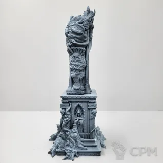 Описание картинки Статуя "Рыцарь" разрушенная, зараженная от Dr. Printicus по цене 1 300руб | Свободный Рынок Миниатюр - СРМ