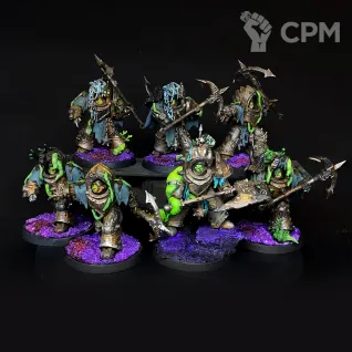 Описание картинки 6 Deathshroud terminator unit + Lord of Contagion от Chain Brush по цене 7 000руб | Свободный Рынок Миниатюр - СРМ