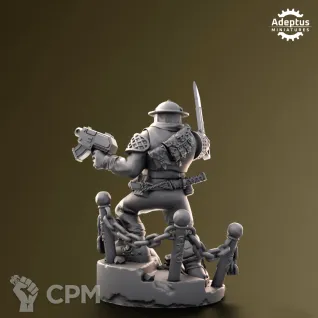 Описание картинки Commander Sunclaw Regiment от Zakat-3D по цене 150руб | Свободный Рынок Миниатюр - СРМ