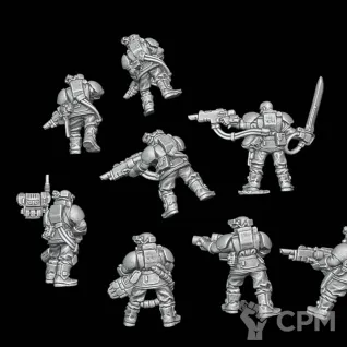 Описание картинки Cadian Kasrkin Squad фул пак 10шт от Surreal Factory по цене 850руб | Свободный Рынок Миниатюр - СРМ