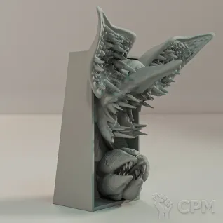 Описание картинки Book Nook - Demogorgon от Naggaroth Night по цене 3 500руб | Свободный Рынок Миниатюр - СРМ