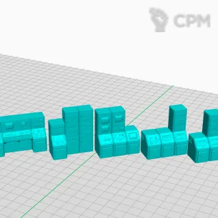 Описание картинки Большой интерьерный набор для убежища. от Studio Cockatoo по цене 5 500руб | Свободный Рынок Миниатюр - СРМ
