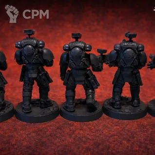 Описание картинки Миниатюры Warhammer 40,000 Blood Angels Incursor Squad,набор 5 шт+подставки, собранные и з от 3DSprint по цене 888руб | Свободный Рынок Миниатюр - СРМ