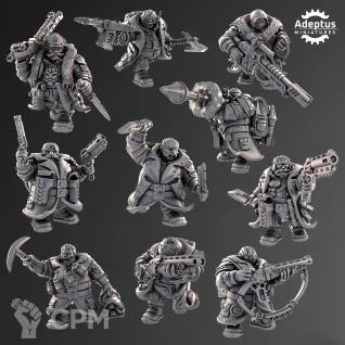Описание картинки Kill Squad Dwarves от Zakat-3D по цене 1 225руб | Свободный Рынок Миниатюр - СРМ
