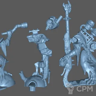 Описание картинки Skaventide Warlock Engineer от Formosa Printing по цене 250руб | Свободный Рынок Миниатюр - СРМ