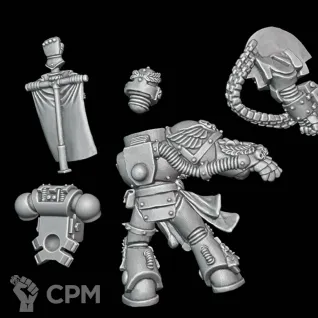 Описание картинки Crimson Fists Chapter Master Pedro Kantor от Surreal Factory по цене 250руб | Свободный Рынок Миниатюр - СРМ
