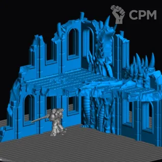 Описание картинки Miasma Corner Ruins 1 от Магазин Альфария по цене 800руб | Свободный Рынок Миниатюр - СРМ