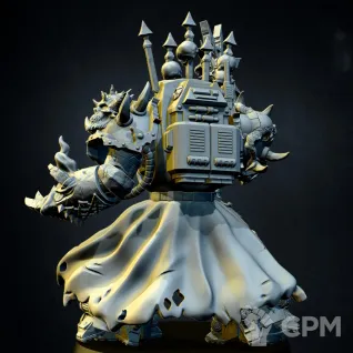 Описание картинки Sorcerer In Terminator Armour - альт от Магазин Альфария по цене 320руб | Свободный Рынок Миниатюр - СРМ