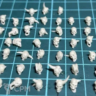 Описание картинки Черепа мутантов - 51 шт. Литьё. от ASSV по цене 300руб | Свободный Рынок Миниатюр - СРМ