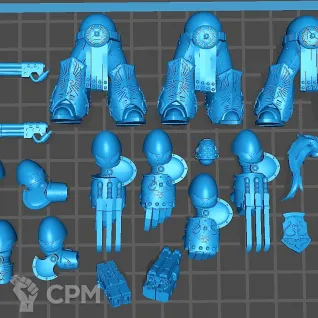 Описание картинки Aquilon Custodians Terminators от Магазин Альфария по цене 300руб | Свободный Рынок Миниатюр - СРМ