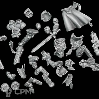 Описание картинки Primaris Captain with Jump Pack от Surreal Factory по цене 320руб | Свободный Рынок Миниатюр - СРМ