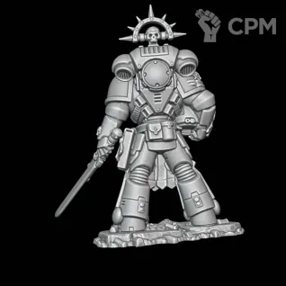 Описание картинки Primaris Lieutenant Amulius от Surreal Factory по цене 250руб | Свободный Рынок Миниатюр - СРМ