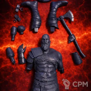Описание картинки Фигурка Бог войны Кратос Призрак Спарты / God of War Ghost of Sparta (18см) от 3DSprint по цене 3 000руб | Свободный Рынок Миниатюр - СРМ