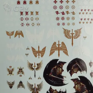 Описание картинки Transfer Sheet Dark Angels от ССП по цене 1 800руб | Свободный Рынок Миниатюр - СРМ
