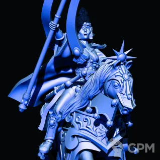Описание картинки High Elves Archmage - Mage on Barded Elven Steed от Магазин Альфария по цене 300руб | Свободный Рынок Миниатюр - СРМ