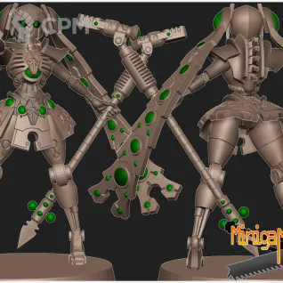 Описание картинки Necron Lord Miku / Mikulord от HoujouSatoko по цене 690руб | Свободный Рынок Миниатюр - СРМ