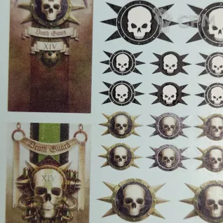 Описание картинки Transfer Sheet Death Guard от ССП по цене 1 800руб | Свободный Рынок Миниатюр - СРМ
