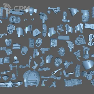 Описание картинки Castellax Battle-Automata Maniple от Formosa Printing по цене 2 000руб | Свободный Рынок Миниатюр - СРМ