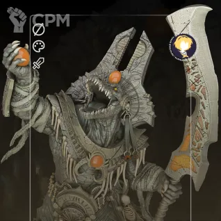 Описание картинки Scion of Sobek, Aspect of the Black River от HoujouSatoko по цене 2 530руб | Свободный Рынок Миниатюр - СРМ