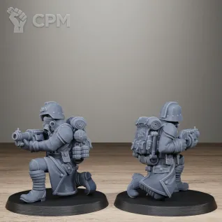 Описание картинки GrimGuard Trench Raiders от Manufactorum76 по цене 1 600руб | Свободный Рынок Миниатюр - СРМ