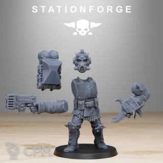Описание картинки + Corrupted Guard Infantry Builder Kit + от WastelandMiniatures по цене 1 540руб | Свободный Рынок Миниатюр - СРМ