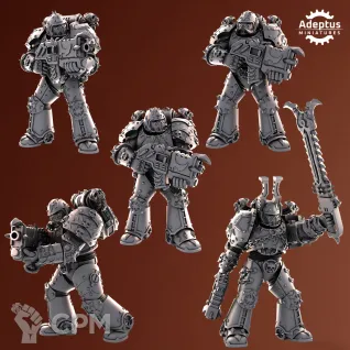 Описание картинки Ironflayers Chaos Space Knights / Legionaries от Zakat-3D по цене 720руб | Свободный Рынок Миниатюр - СРМ