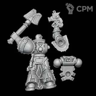 Описание картинки Chaplain with Crozius &amp; Bolt Pistol от Surreal Factory по цене 220руб | Свободный Рынок Миниатюр - СРМ