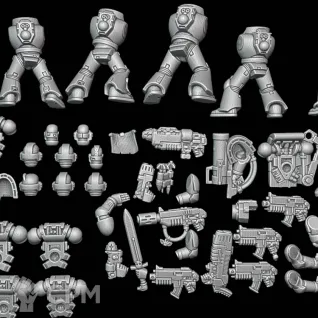 Описание картинки Space Marines Tactical Squad от Surreal Factory по цене 850руб | Свободный Рынок Миниатюр - СРМ