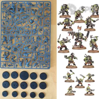 Описание картинки Ork Boyz + 5 Gretchin от aldger по цене 3 000руб | Свободный Рынок Миниатюр - СРМ