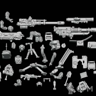 Описание картинки Cadian Heavy Weapon Squad x1 от Surreal Factory по цене 480руб | Свободный Рынок Миниатюр - СРМ