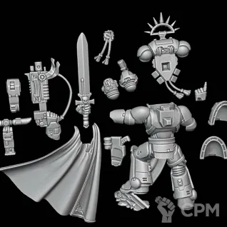 Описание картинки Primaris Captain от Surreal Factory по цене 200руб | Свободный Рынок Миниатюр - СРМ
