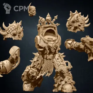 Описание картинки Chaos Terminator Squad - альт (отряд 5 моделей) от Магазин Альфария по цене 950руб | Свободный Рынок Миниатюр - СРМ