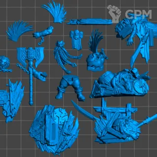 Описание картинки Gotrek Gurnisson (scan) от badmorning по цене 400руб | Свободный Рынок Миниатюр - СРМ