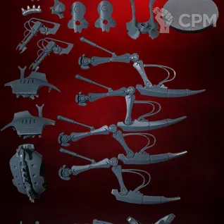 Описание картинки Canoptek Doomstalker Necrons тяжёлая боевая машина, миниатюра для Warhammer 40K от 3DSprint по цене 888руб | Свободный Рынок Миниатюр - СРМ