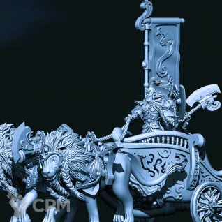 Описание картинки Lion Chariot of Chrace от Магазин Альфария по цене 900руб | Свободный Рынок Миниатюр - СРМ