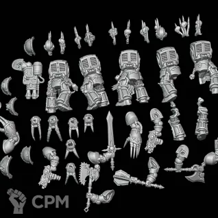 Описание картинки Chaos Terminator Squad от Surreal Factory по цене 980руб | Свободный Рынок Миниатюр - СРМ