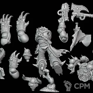 Описание картинки Chaos Lord with Jump Pack от Surreal Factory по цене 320руб | Свободный Рынок Миниатюр - СРМ