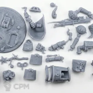 Описание картинки Da Red Gobbo's Tinboy (2025) от WastelandMiniatures по цене 640руб | Свободный Рынок Миниатюр - СРМ